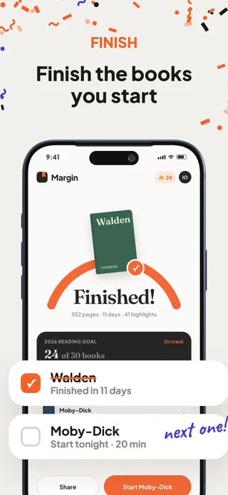 Margin App Store screenshot localized into English
