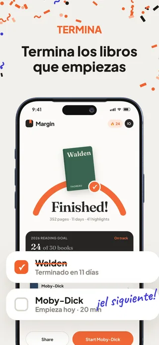 Margin App Store screenshot localized into Spanish