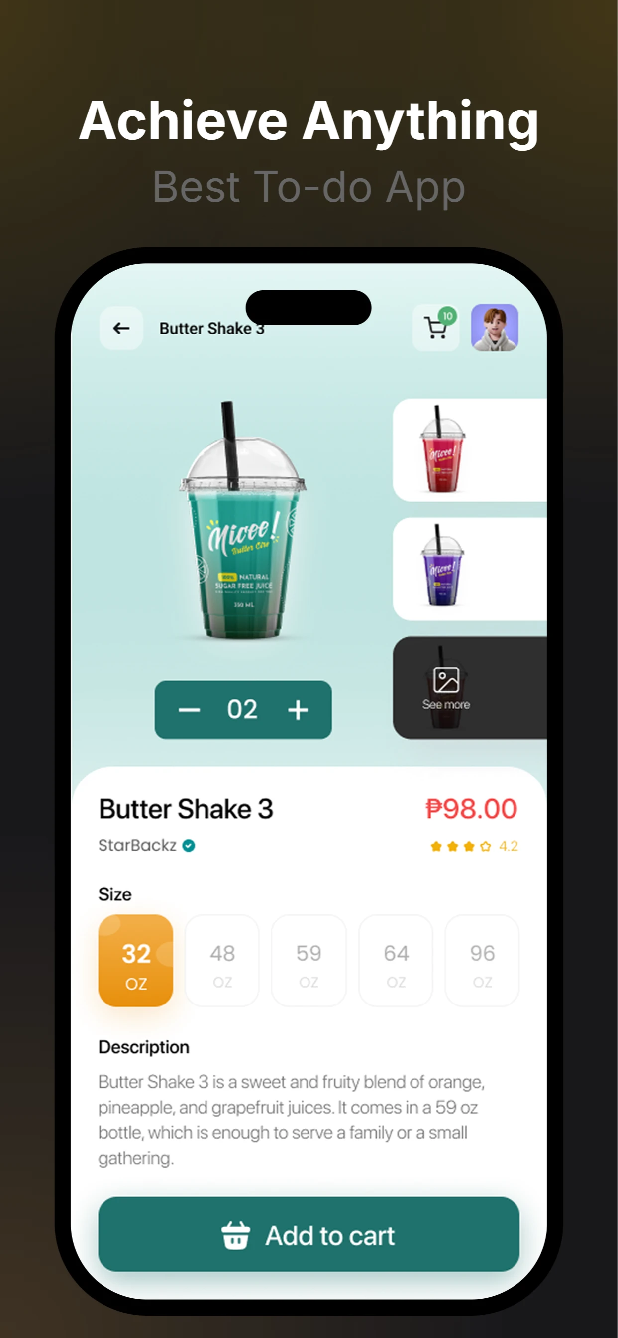 Simple Food App Theme vista previa 5