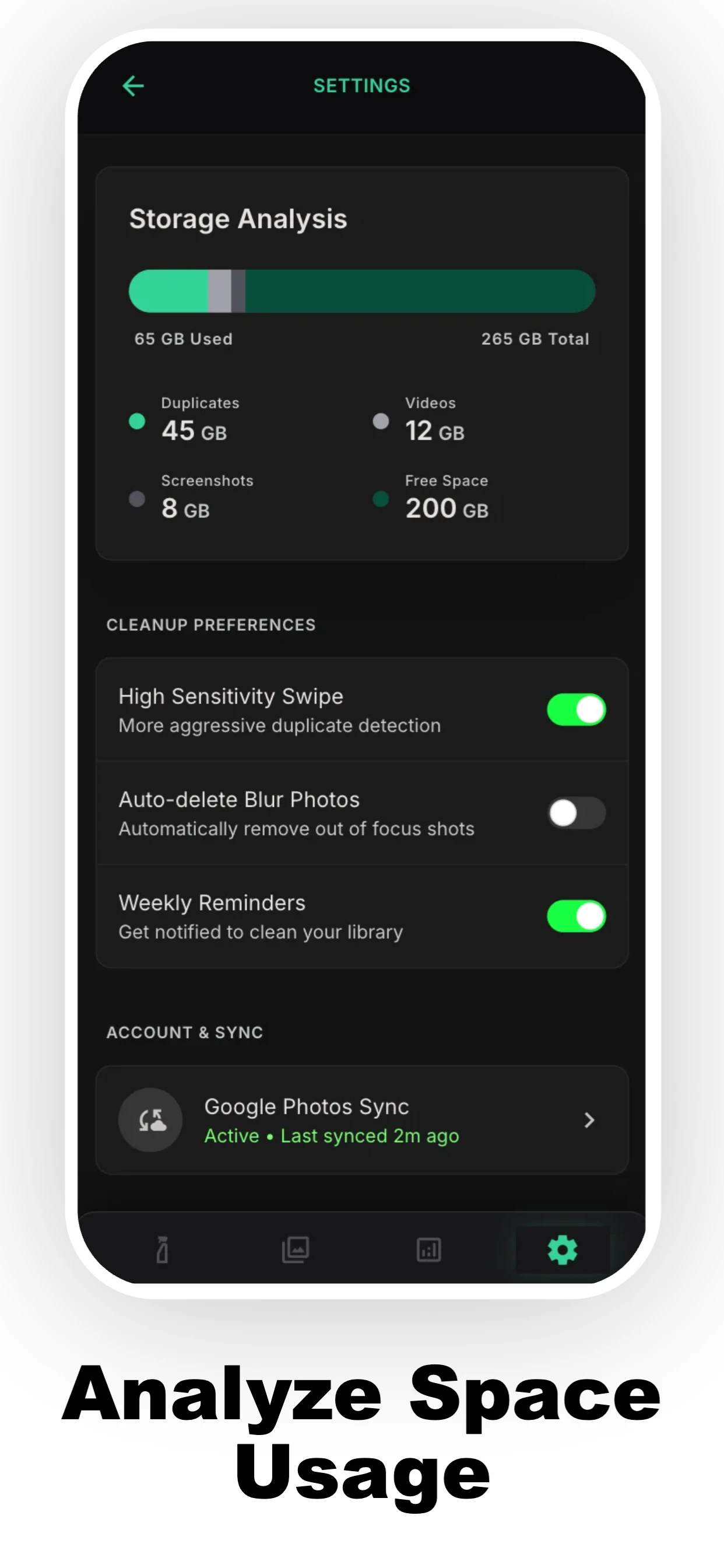 Space Saver App preview 5